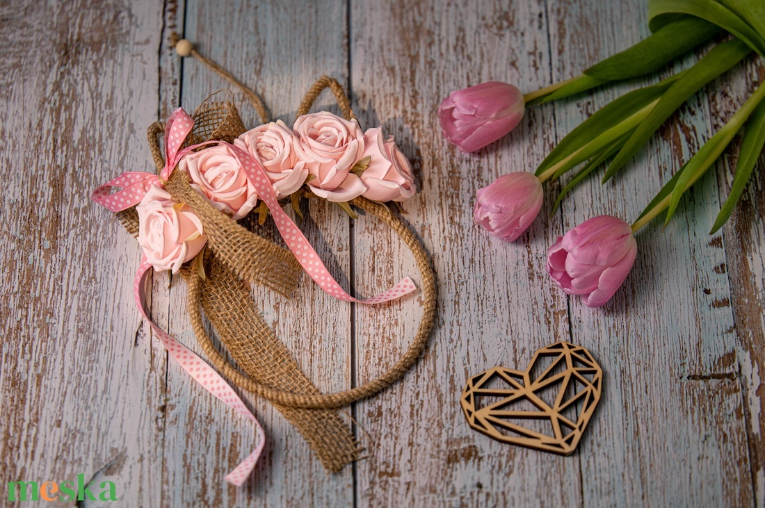 Virágos ajtódísz - otthon & életmód - dekoráció - ajtó- és ablak dekoráció - ajtódísz & kopogtató - Meska.hu