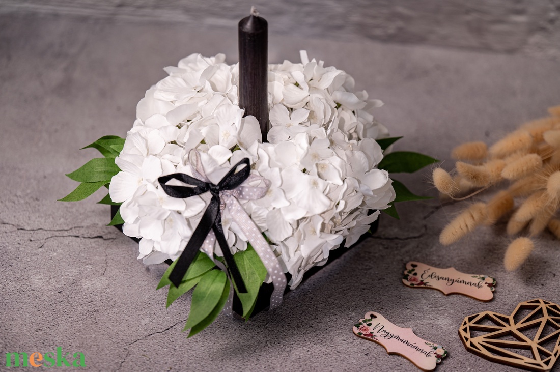 Sírdísz, kegyeleti dísz gyertyával I. - otthon & életmód - vallás - temetkezési tárgy - sírdísz, kegyeleti dísz - Meska.hu