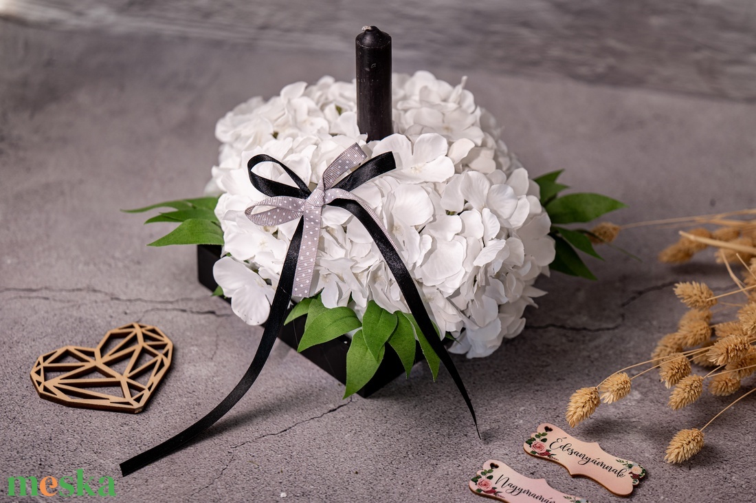 Sírdísz, kegyeleti dísz gyertyával II. - otthon & életmód - vallás - temetkezési tárgy - sírdísz, kegyeleti dísz - Meska.hu