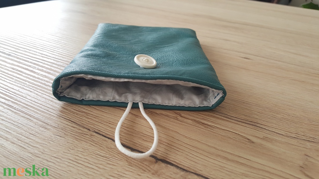 Türkiz textilbőr könyvtok, e-book, tablet, laptop tok - táska & tok - ebook & tablet tok - Meska.hu