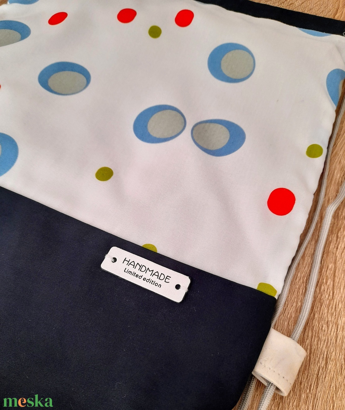 Pöttyös hátizsák - táska & tok - hátizsák - hátizsák - Meska.hu