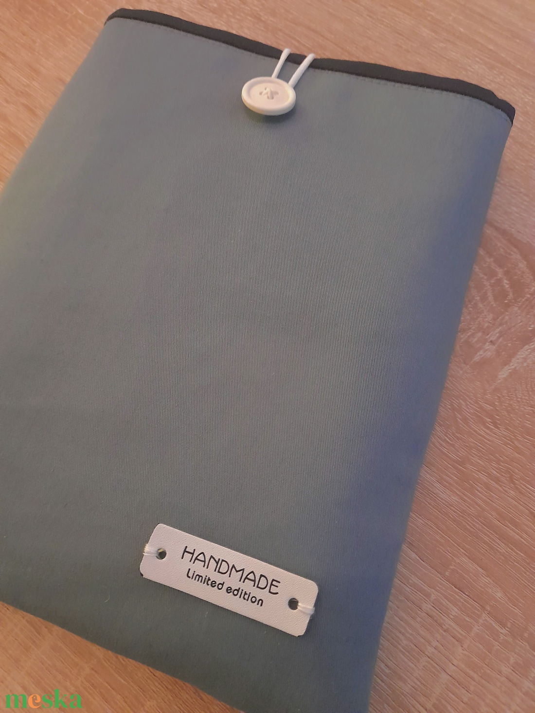 Szürke/kék könyvtok, tablet, e-book, notebook tok - táska & tok - ebook & tablet tok - Meska.hu