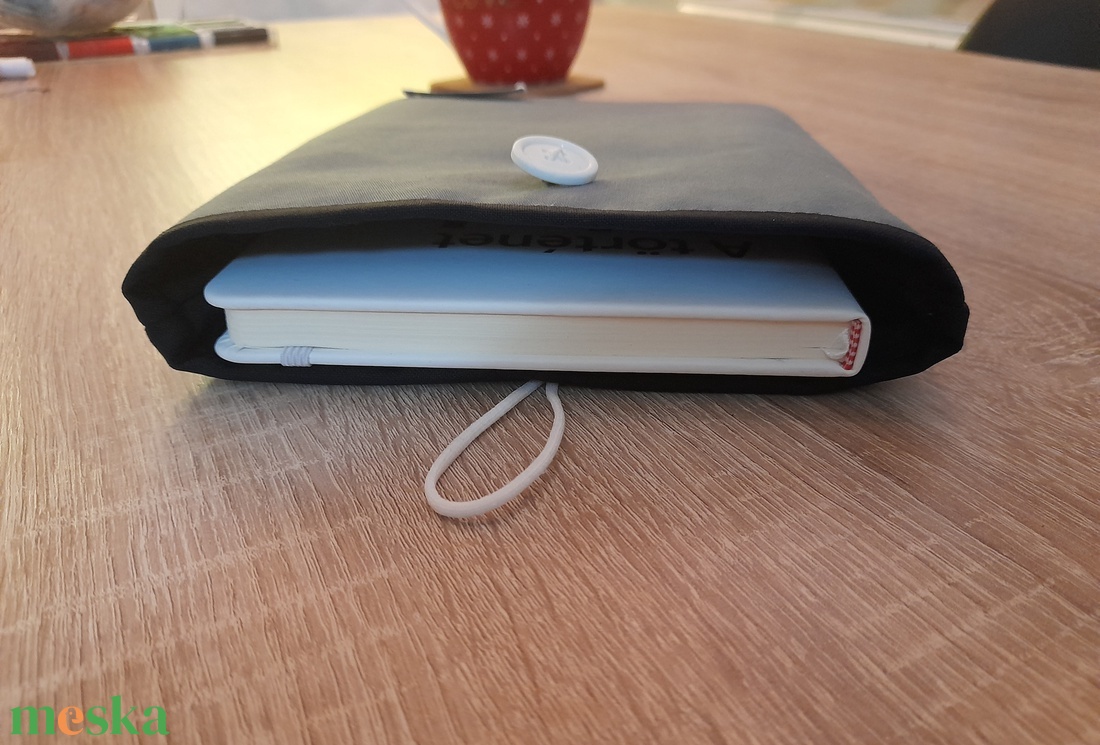 Szürke/kék könyvtok, tablet, e-book, notebook tok - táska & tok - ebook & tablet tok - Meska.hu