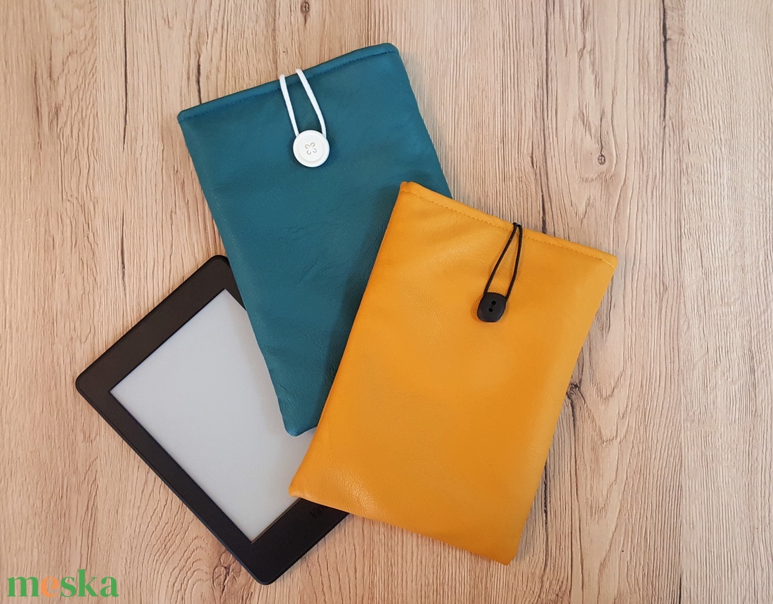 Napsárga-fekete textilbőr e-book, tablet, könyvtok - táska & tok - ebook & tablet tok - Meska.hu