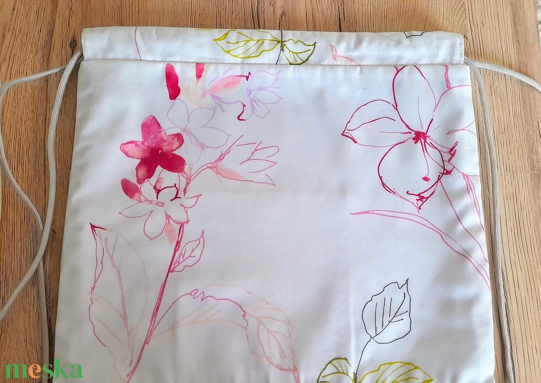 Virágszálam pink hátizsák - táska & tok - hátizsák - hátizsák - Meska.hu