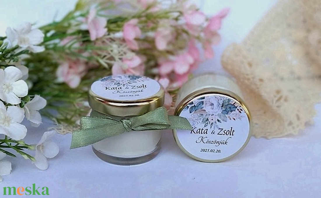 Illatos Szójaviasz gyertya köszönet ajándék köszönetajándék vendégeknek,köszönőajándék ,köszönőajándék - esküvő - emlék & ajándék - köszönőajándék - Meska.hu