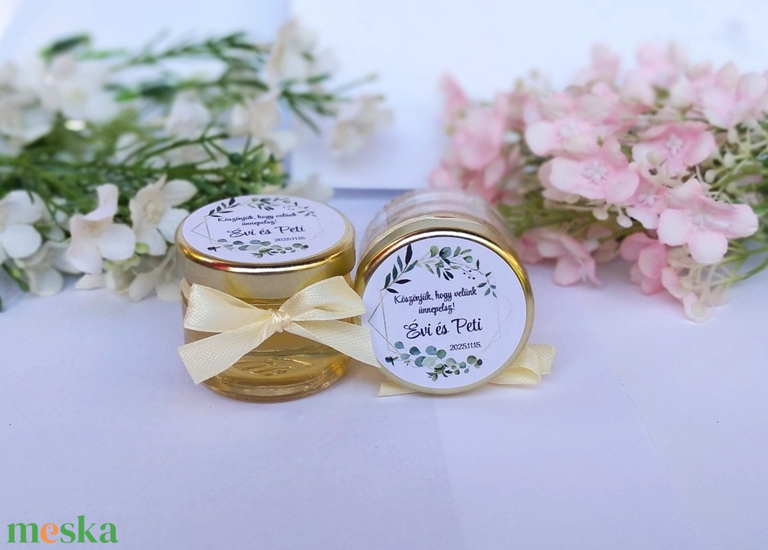  Mézes  köszönetajándék köszönet ajándék vendégeknek,köszönőajándék ,köszönőajándék - esküvő - emlék & ajándék - köszönőajándék - Meska.hu