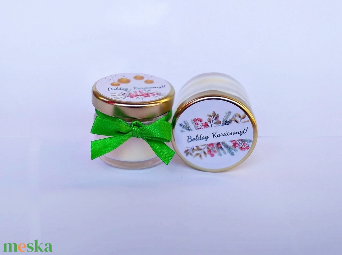 Karácsonyi Illatos Mécses Személyre Szabható Céges Ajándéknak Is Tökéletes - karácsony - karácsonyi lakásdekoráció - karácsonyi illatgyertya, mécses - Meska.hu
