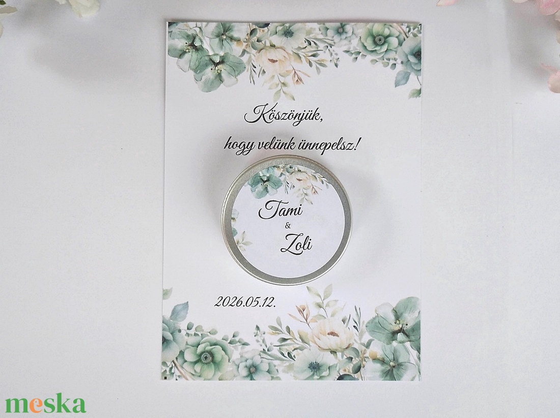  köszönetajándék gyertya  �Személyre szabott elegáns emlék vendégeidnek - esküvő - emlék & ajándék - köszönőajándék - Meska.hu