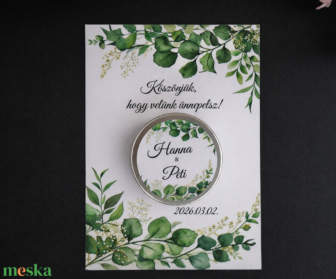  köszönetajándék gyertya Személyre szabott  � elegáns emlék vendégeidnek - esküvő - emlék & ajándék - köszönőajándék - Meska.hu
