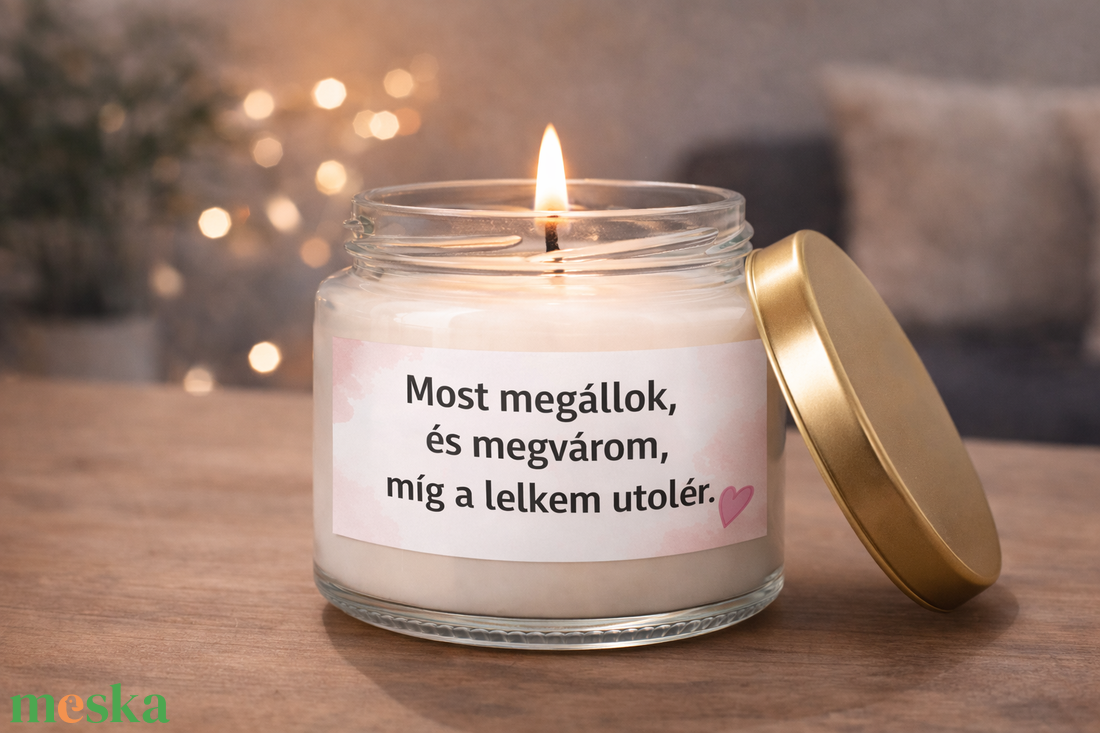 MOTIVÁCIÓS illatgyertya �  madagaszkári vaníliával  akár saját idézettel - otthon & életmód - gyertya, illat, aroma - gyertya - Meska.hu