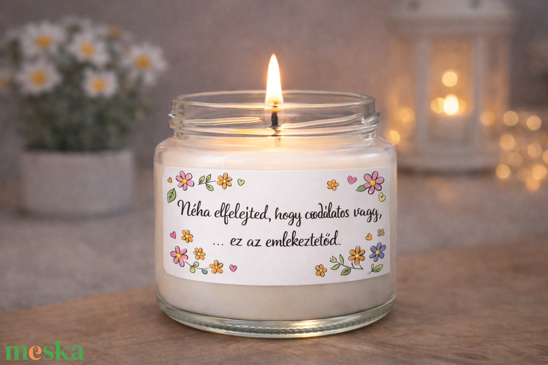 MOTIVÁCIÓS illatgyertya �  madagaszkári vaníliával , akár saját idézettel - otthon & életmód - gyertya, illat, aroma - gyertya - Meska.hu