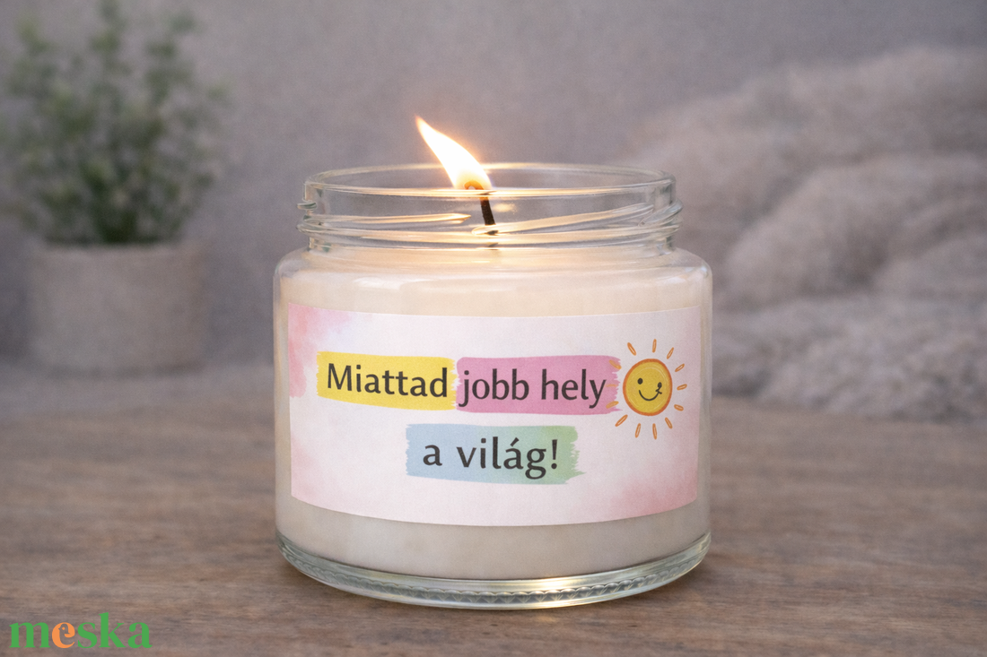 MOTIVÁCIÓS illatgyertya �  madagaszkári vaníliával , akár saját idézettel - otthon & életmód - gyertya, illat, aroma - gyertya - Meska.hu