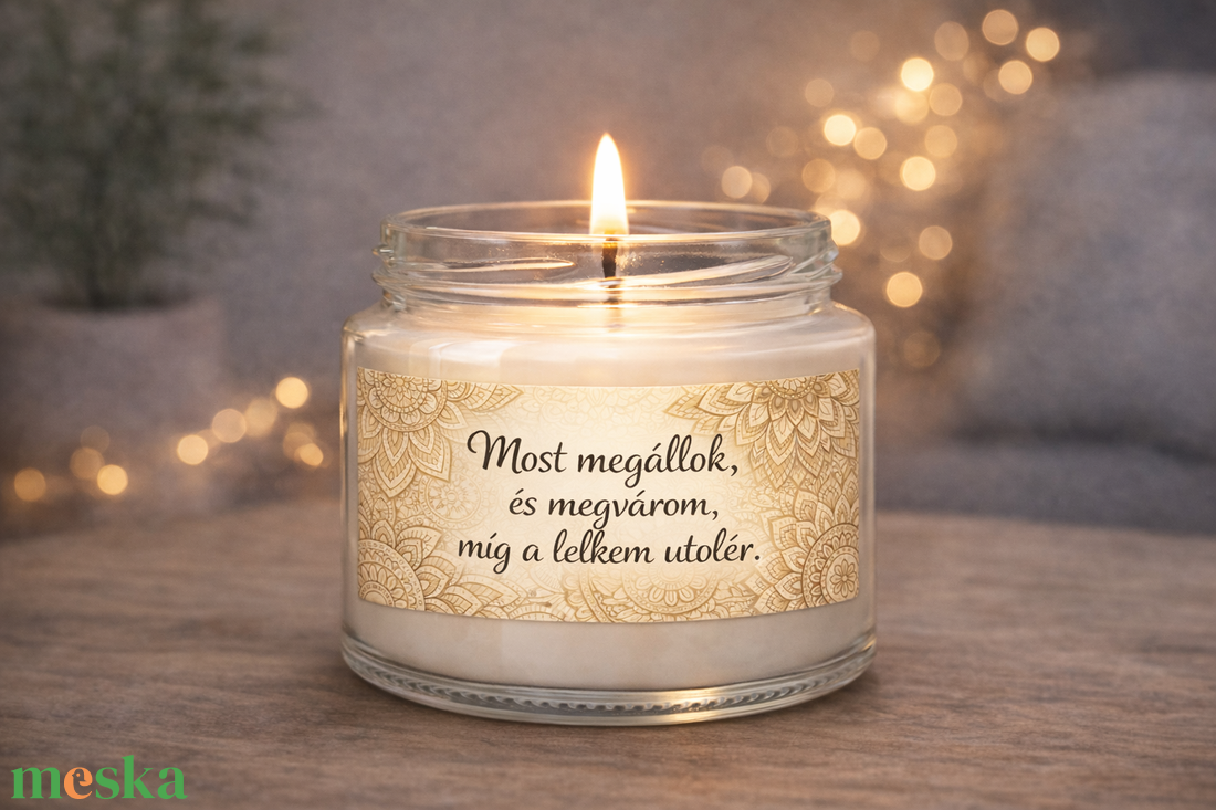 MOTIVÁCIÓS illatgyertya �  madagaszkári vaníliával , akár saját idézettel - otthon & életmód - gyertya, illat, aroma - gyertya - Meska.hu