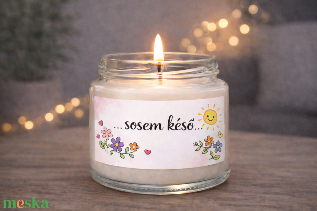 MOTIVÁCIÓS illatgyertya �  madagaszkári vaníliával , akár saját idézettel - otthon & életmód - gyertya, illat, aroma - gyertya - Meska.hu