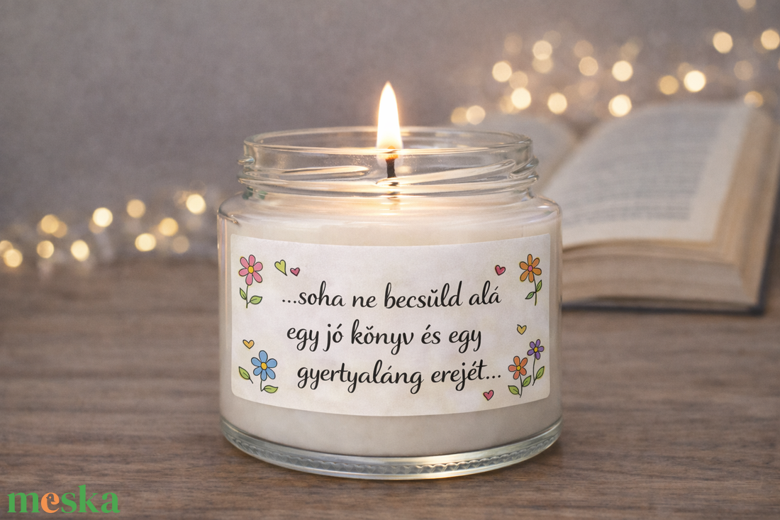 MOTIVÁCIÓS illatgyertya �  madagaszkári vaníliával , akár saját idézettel - otthon & életmód - gyertya, illat, aroma - gyertya - Meska.hu