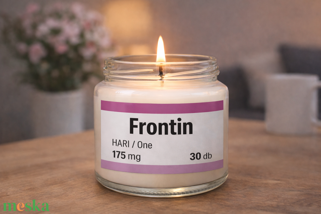 MOTIVÁCIÓS Frontin illatgyertya � 175 mg nyugalom  madagaszkári vaníliával  - otthon & életmód - gyertya, illat, aroma - gyertya - Meska.hu
