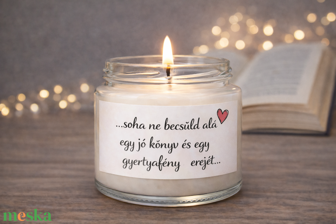 MOTIVÁCIÓS illatgyertya �  madagaszkári vaníliával  akár saját idézettel - otthon & életmód - gyertya, illat, aroma - gyertya - Meska.hu