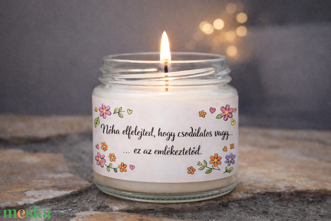 MOTIVÁCIÓS illatgyertya �  madagaszkári vaníliával , akár saját idézettel - otthon & életmód - gyertya, illat, aroma - gyertya - Meska.hu