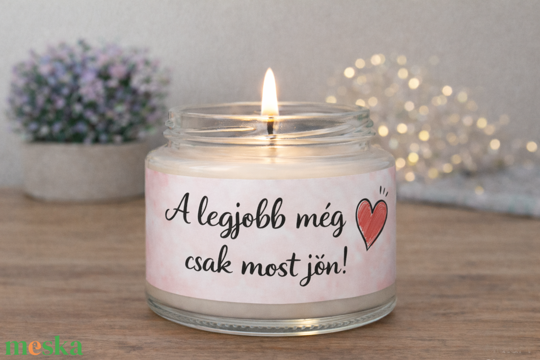 MOTIVÁCIÓS illatgyertya �  madagaszkári vaníliával , akár saját idézettel - otthon & életmód - gyertya, illat, aroma - gyertya - Meska.hu