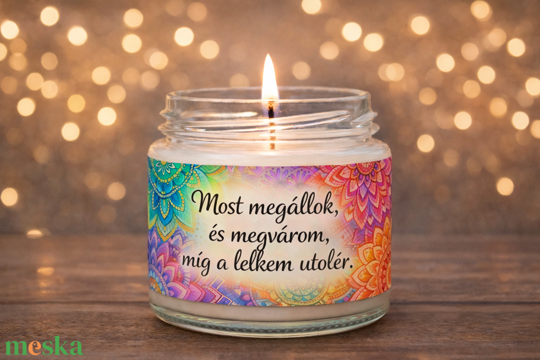MOTIVÁCIÓS illatgyertya �  madagaszkári vaníliával , akár saját idézettel - otthon & életmód - gyertya, illat, aroma - gyertya - Meska.hu