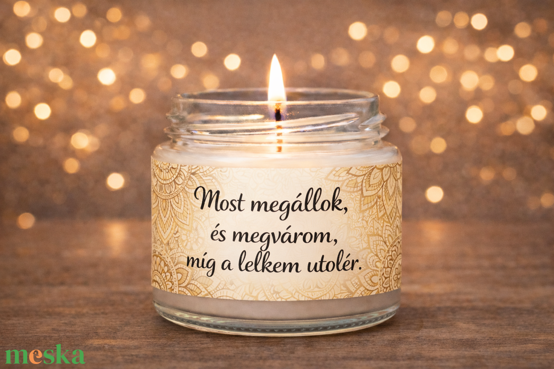 MOTIVÁCIÓS illatgyertya �  madagaszkári vaníliával , akár saját idézettel - otthon & életmód - gyertya, illat, aroma - gyertya - Meska.hu