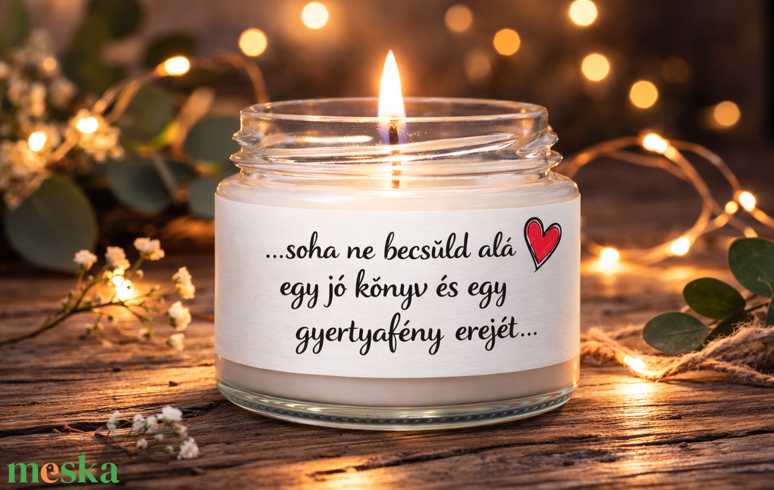 MOTIVÁCIÓS illatgyertya �  madagaszkári vaníliával  akár saját idézettel - otthon & életmód - gyertya, illat, aroma - gyertya - Meska.hu