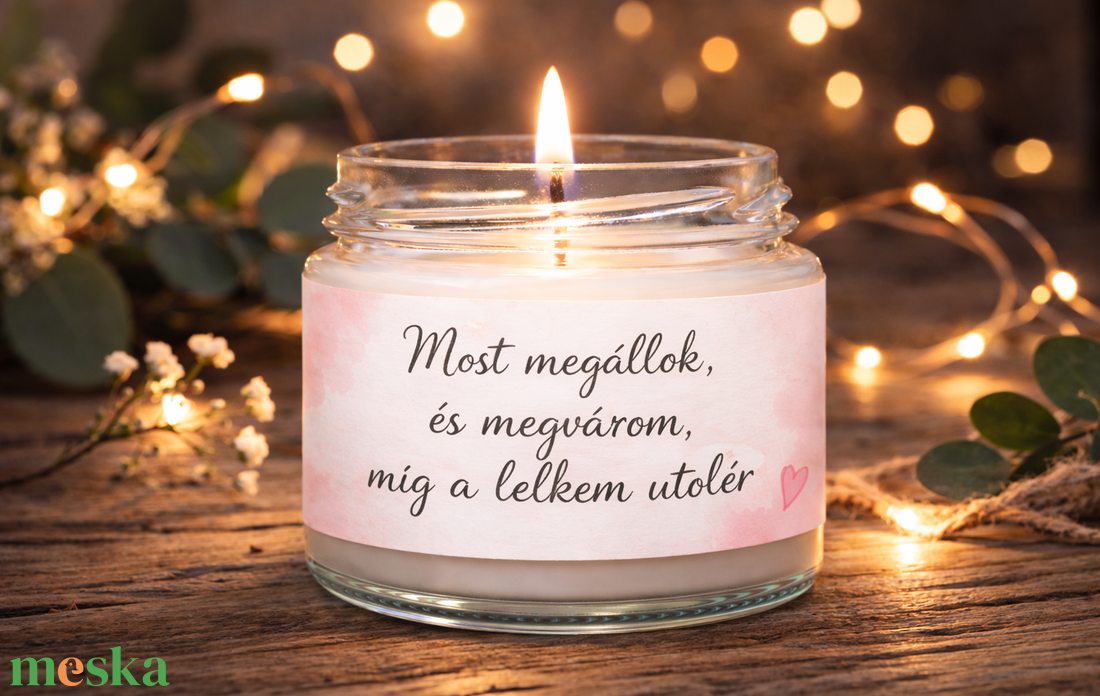 MOTIVÁCIÓS illatgyertya �  madagaszkári vaníliával  akár saját idézettel - otthon & életmód - gyertya, illat, aroma - gyertya - Meska.hu
