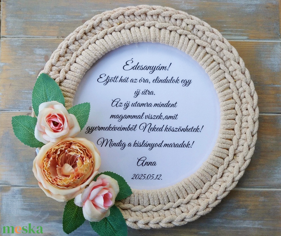 Fényfüzéres Szülőköszöntő ajándék  egyedi idézettel esküvőre  - esküvő - emlék & ajándék - szülőköszöntő ajándék - Meska.hu