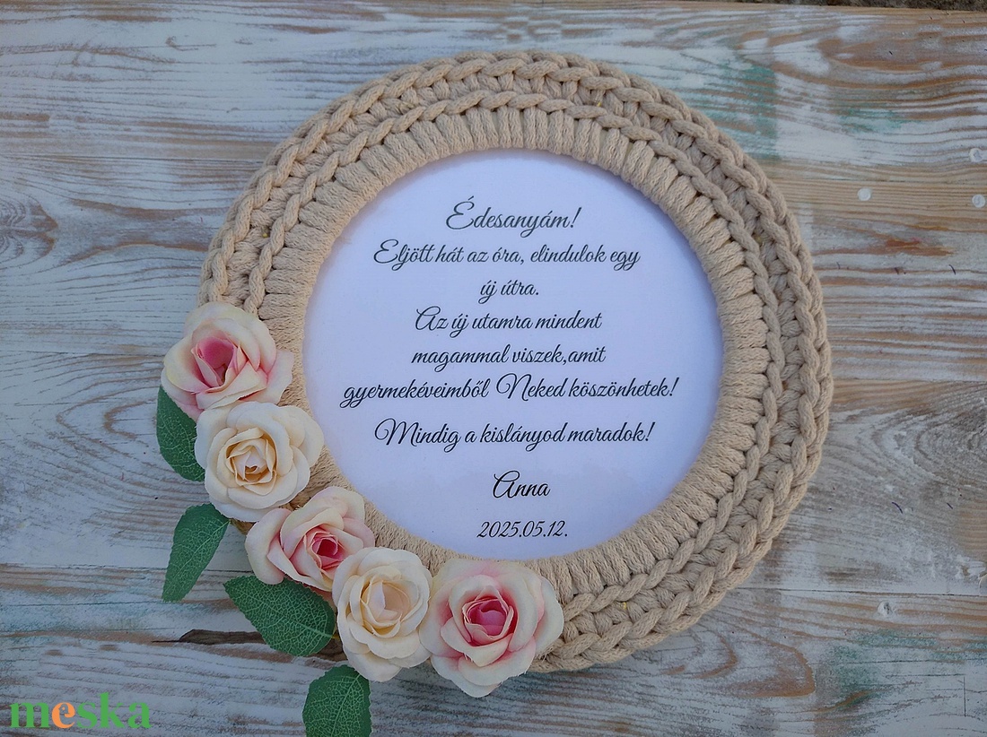 Fényfüzéres Szülőköszöntő ajándék  egyedi idézettel esküvőre  - esküvő - emlék & ajándék - szülőköszöntő ajándék - Meska.hu