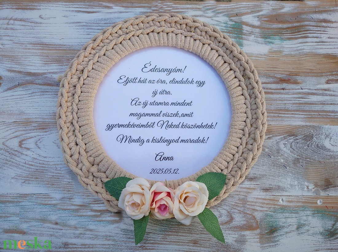 Fényfüzéres Szülőköszöntő ajándék  egyedi idézettel esküvőre  - esküvő - emlék & ajándék - szülőköszöntő ajándék - Meska.hu