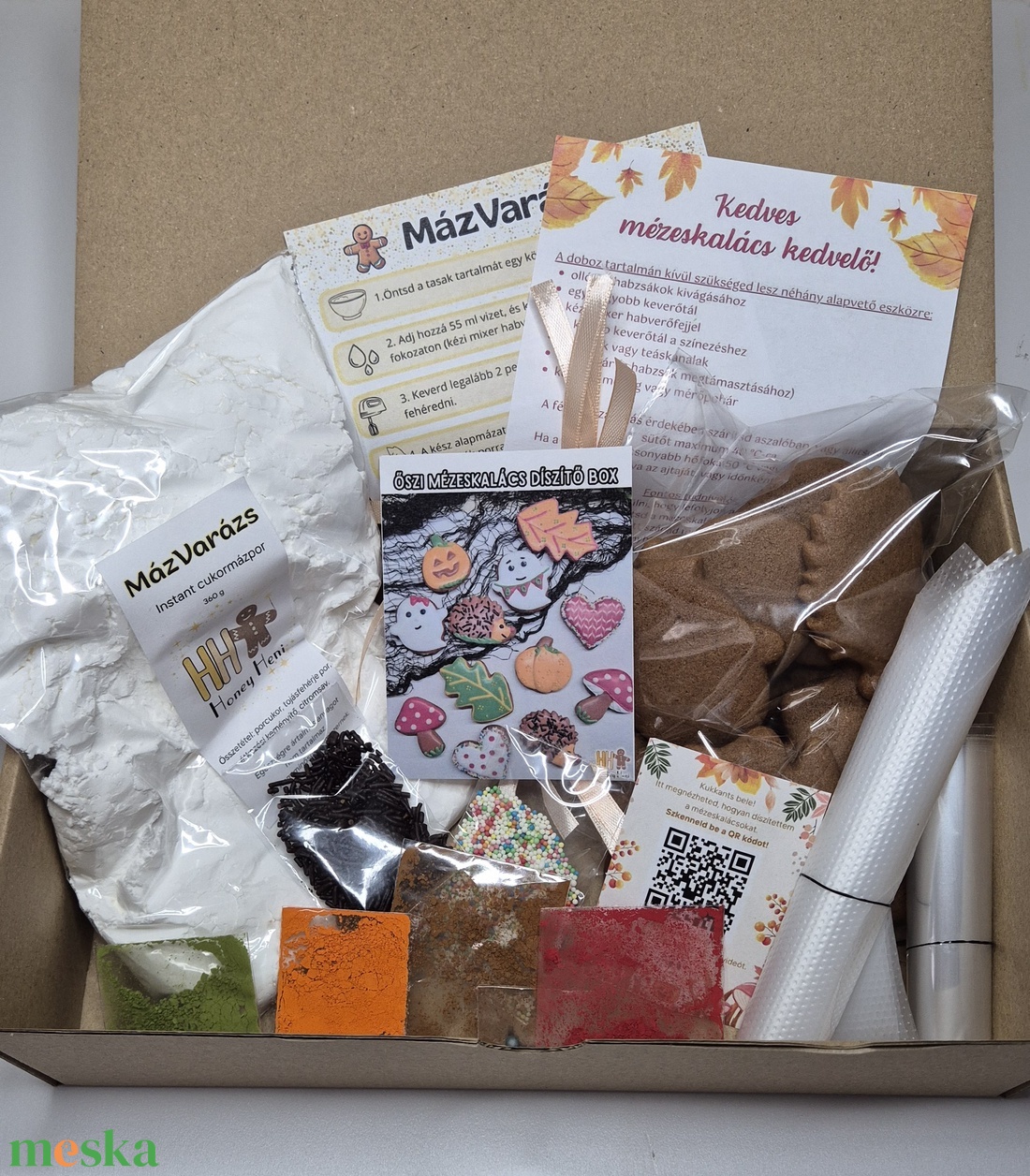 Őszi Mézeskalács Díszítő Box - diy (csináld magad) - egységcsomag - Meska.hu
