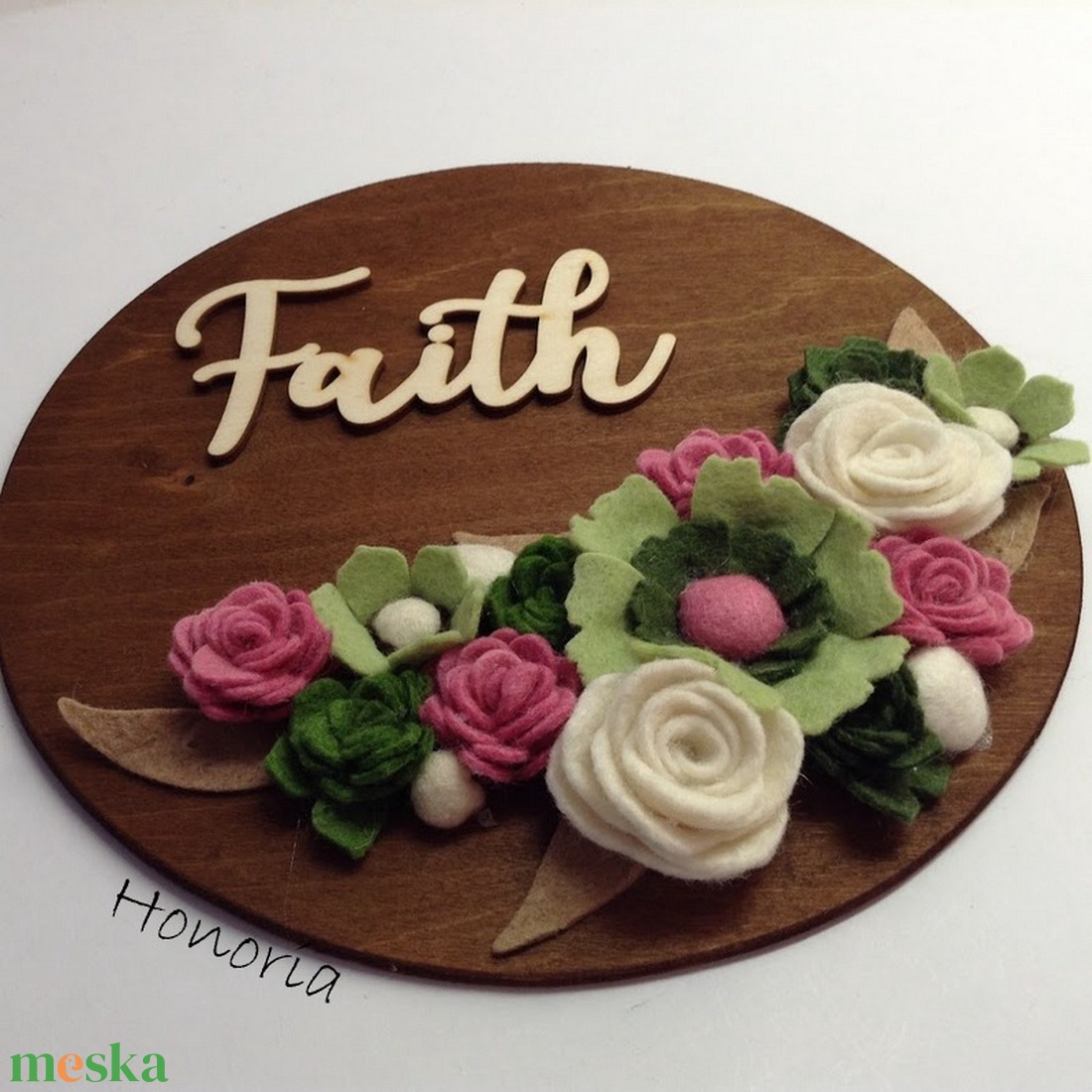 Faith-AJTÓDÍSZ-filcvirágokkal - otthon & lakás - dekoráció - ajtó- és ablak dekoráció - ajtódísz & kopogtató - Meska.hu Faith-AJTÓDÍSZ-filcvirágokkal - otthon & lakás - dekoráció - ajtó- és ablak dekoráció - ajtódísz & kopogtató - Meska.hu