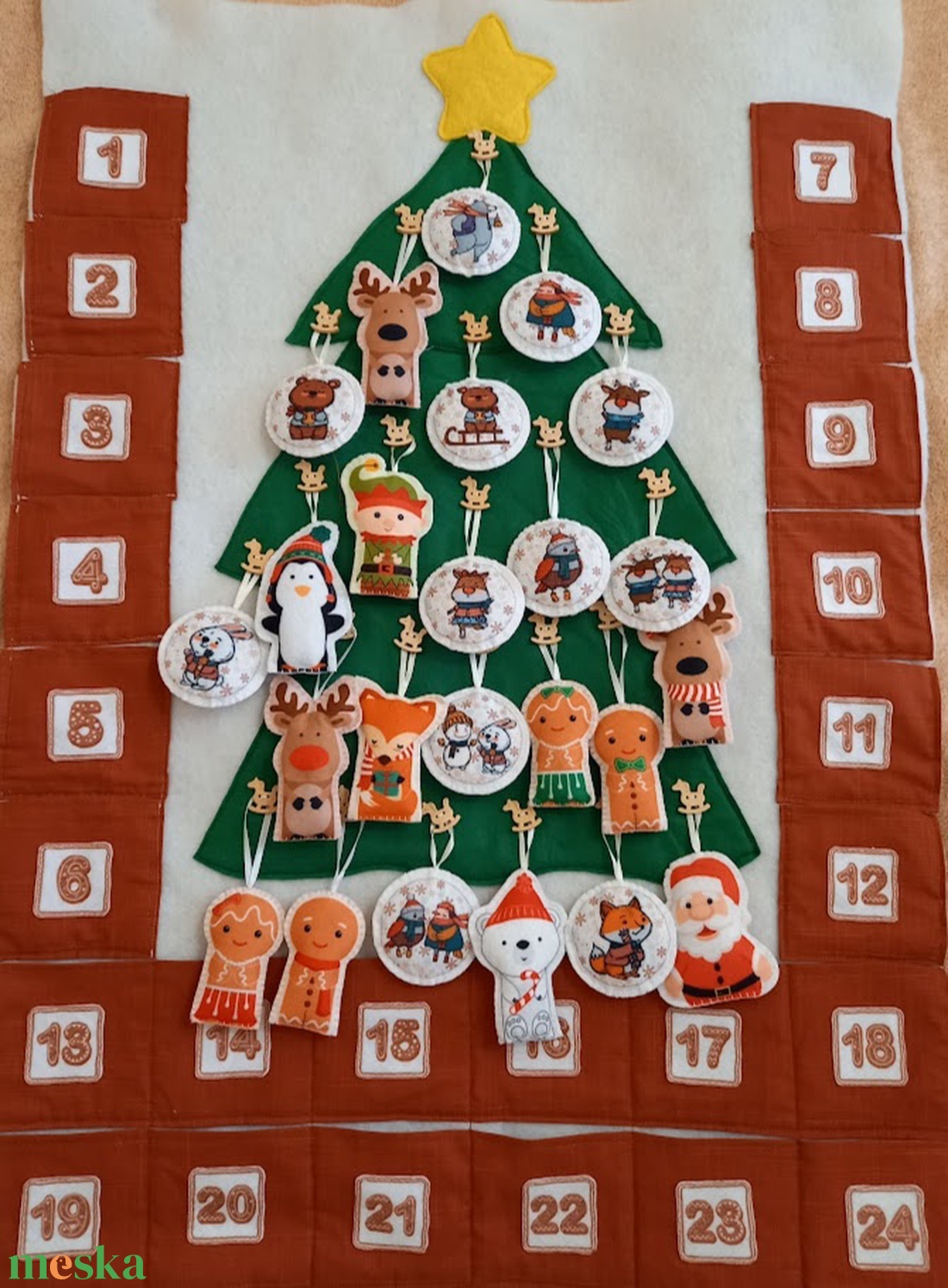 Adventi naptár- fenyőfás-interaktív - karácsony - adventi díszek - adventi naptár - Meska.hu Adventi naptár- fenyőfás-interaktív - karácsony - adventi díszek - adventi naptár - Meska.hu