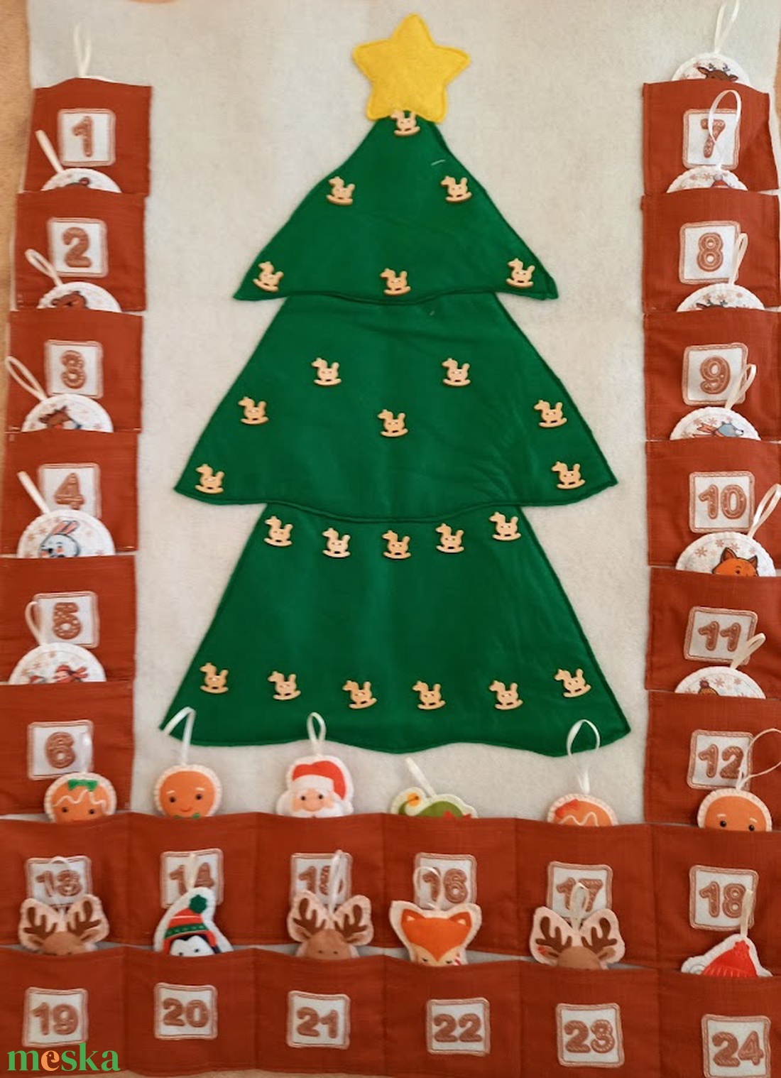 Adventi naptár- fenyőfás-interaktív - karácsony - adventi díszek - adventi naptár - Meska.hu Adventi naptár- fenyőfás-interaktív - karácsony - adventi díszek - adventi naptár - Meska.hu