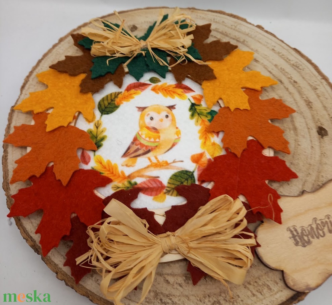 Őszi falevelek- ajtódísz (bagoly2) - otthon & életmód - dekoráció - ajtó- és ablak dekoráció - ajtódísz & kopogtató - Meska.hu Őszi falevelek- ajtódísz (bagoly2) - otthon & életmód - dekoráció - ajtó- és ablak dekoráció - ajtódísz & kopogtató - Meska.hu