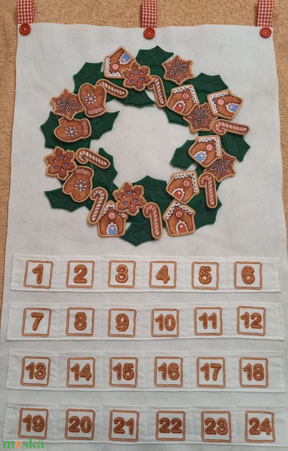 Ajtódísz mézessel-ADVENTI NAPTÁR-interaktív - karácsony - adventi díszek - adventi naptár - Meska.hu Ajtódísz mézessel-ADVENTI NAPTÁR-interaktív - karácsony - adventi díszek - adventi naptár - Meska.hu