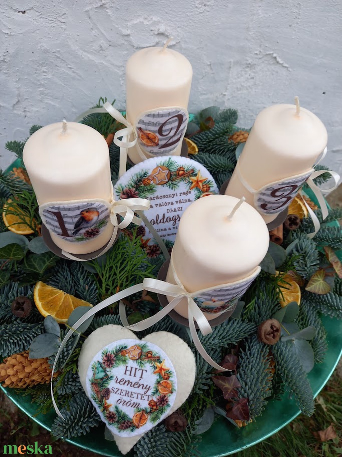 Adventi koszorú számok + GYERTYA NÉLKÜL! - karácsony - adventi díszek - adventi koszorú - Meska.hu Adventi koszorú számok + GYERTYA NÉLKÜL! - karácsony - adventi díszek - adventi koszorú - Meska.hu