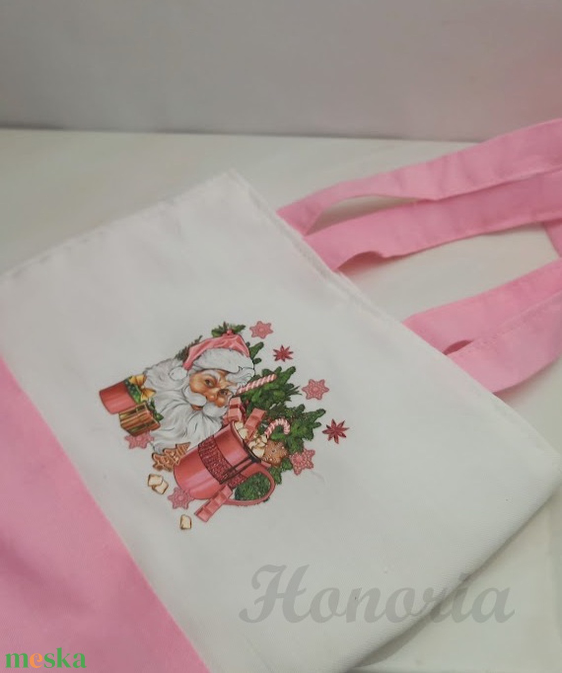 Karácsonyi ajándék zsák/ szatyor-Télapós-rózsaszín - otthon & életmód - papír, írószer - Meska.hu Karácsonyi ajándék zsák/ szatyor-Télapós-rózsaszín - otthon & életmód - papír, írószer - Meska.hu