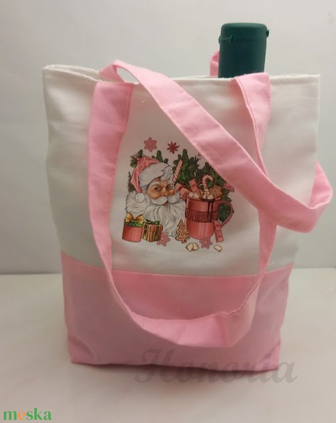 Karácsonyi ajándék zsák/ szatyor-Télapós-rózsaszín - otthon & életmód - papír, írószer - Meska.hu Karácsonyi ajándék zsák/ szatyor-Télapós-rózsaszín - otthon & életmód - papír, írószer - Meska.hu