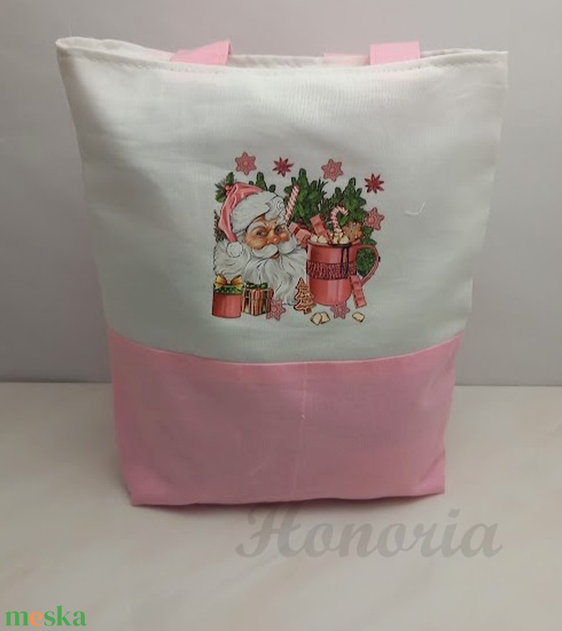 Karácsonyi ajándék zsák/ szatyor-Télapós-rózsaszín - otthon & életmód - papír, írószer - Meska.hu Karácsonyi ajándék zsák/ szatyor-Télapós-rózsaszín - otthon & életmód - papír, írószer - Meska.hu