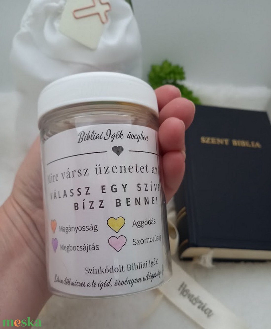 Bibliai Igék Üvegben-Színkódolt Bibliai Igék-Gift In Jar - otthon & életmód - dekoráció - dísztárgy - Meska.hu Bibliai Igék Üvegben-Színkódolt Bibliai Igék-Gift In Jar - otthon & életmód - dekoráció - dísztárgy - Meska.hu