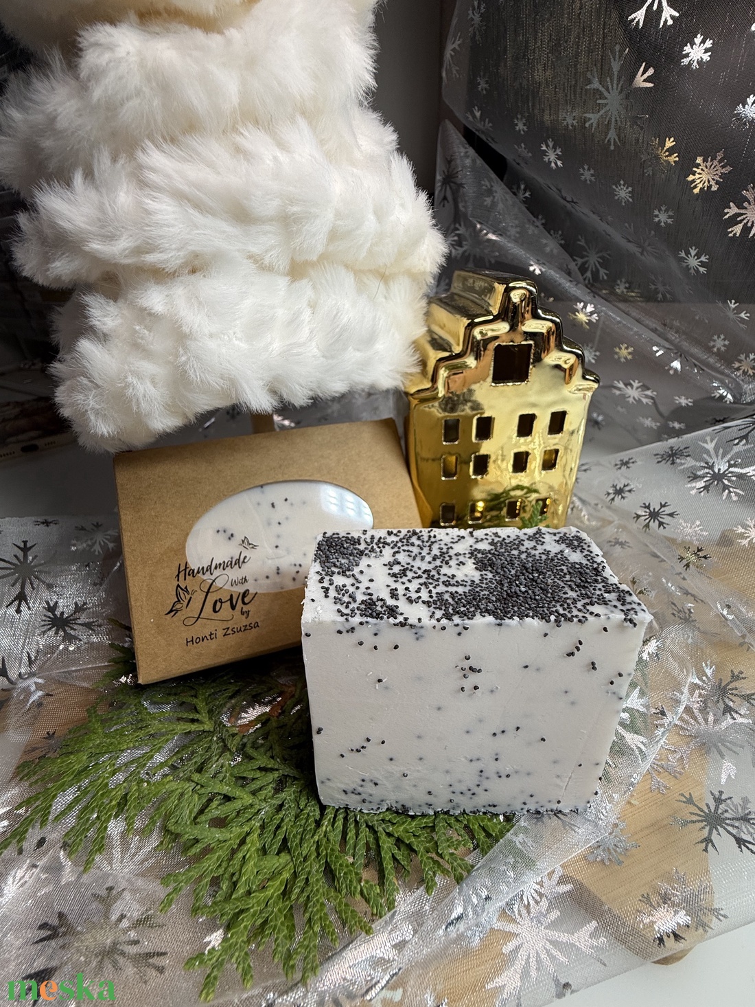 Mákos-vaníliás szappan - szépségápolás - szappan & fürdés - kézműves szappan - Meska.hu