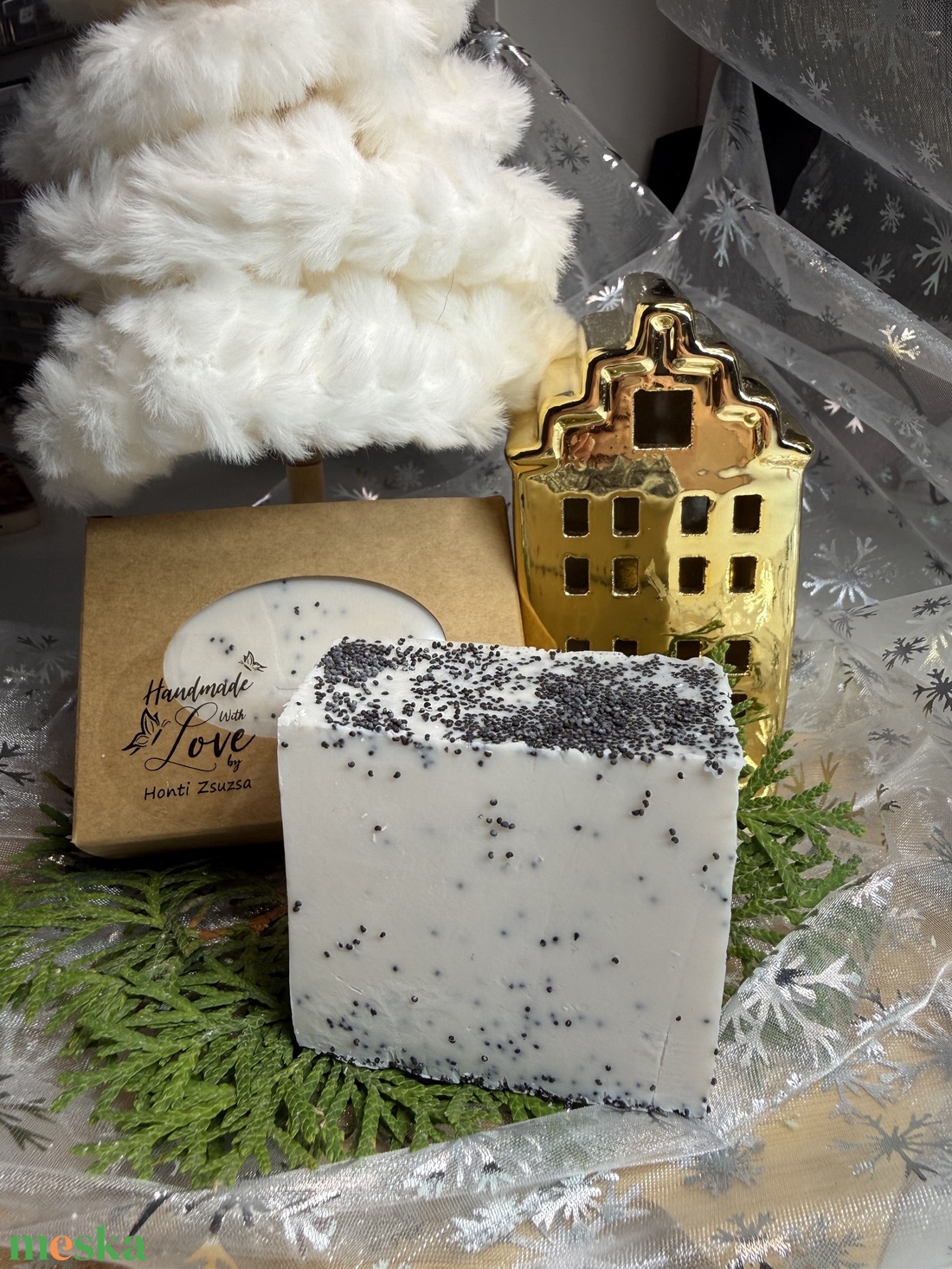 Mákos-vaníliás szappan - szépségápolás - szappan & fürdés - kézműves szappan - Meska.hu