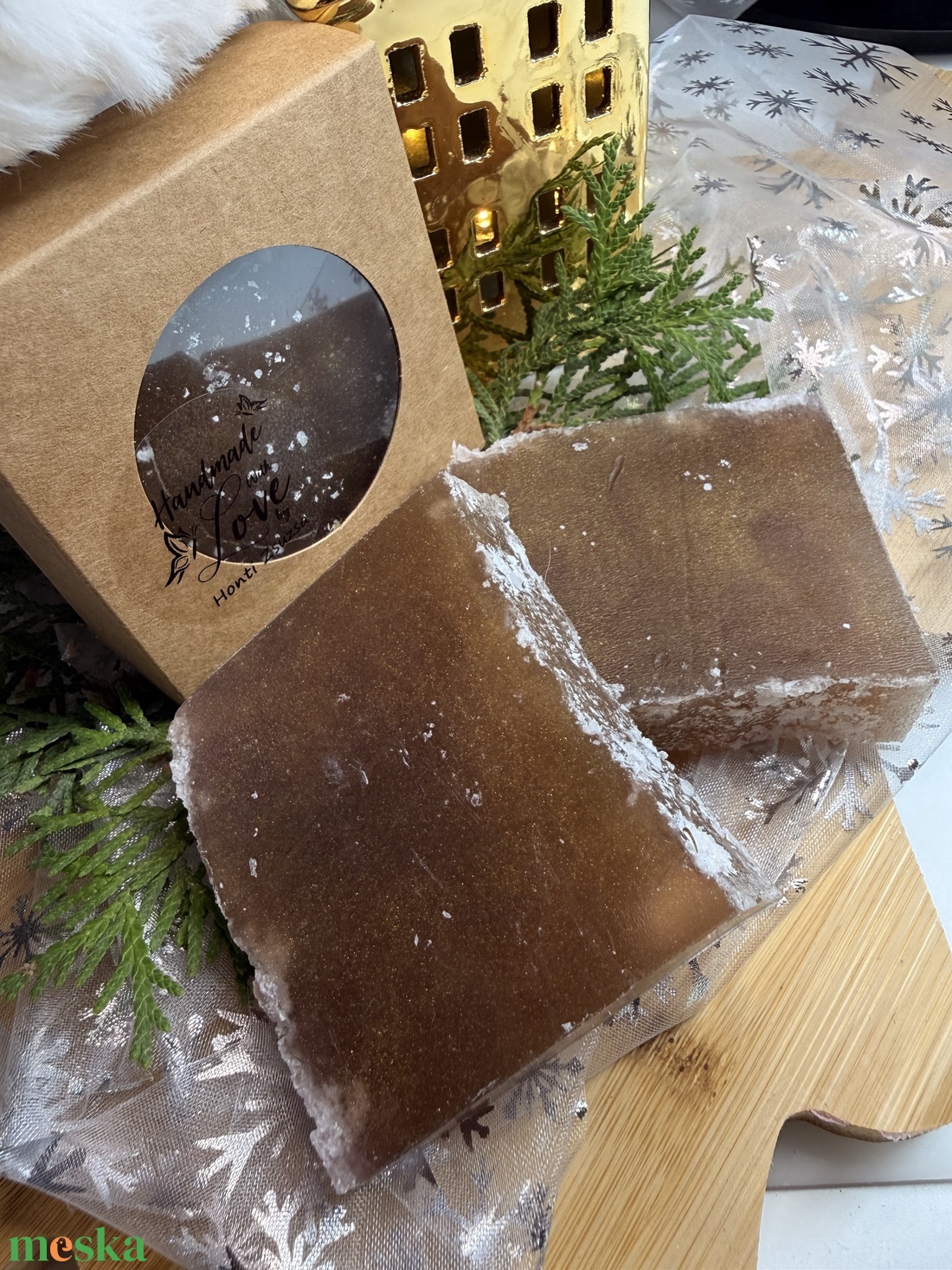 Sós-karamellás szappan - szépségápolás - szappan & fürdés - kézműves szappan - Meska.hu