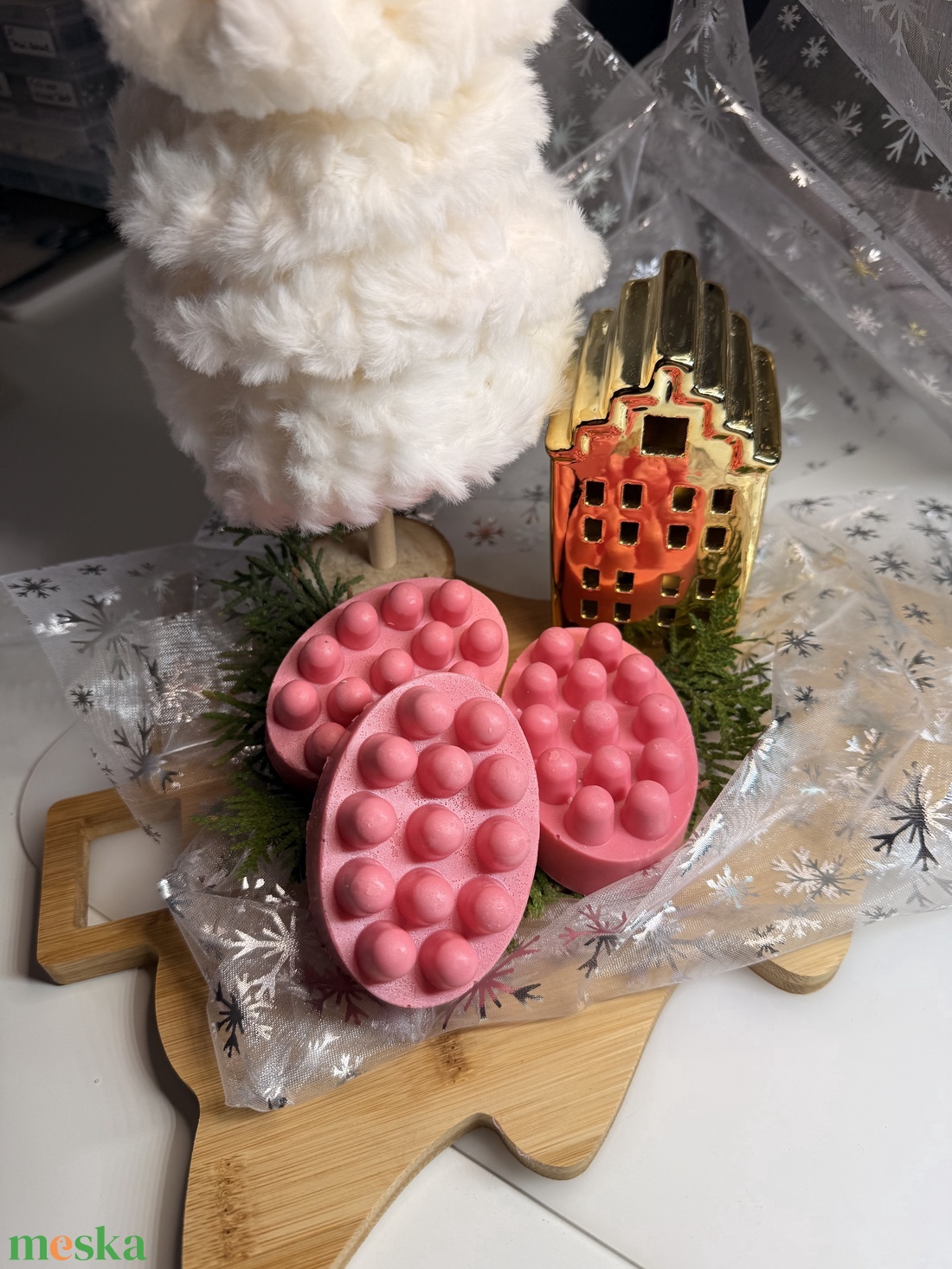 Málnás masszirozós szappan - szépségápolás - szappan & fürdés - kézműves szappan - Meska.hu