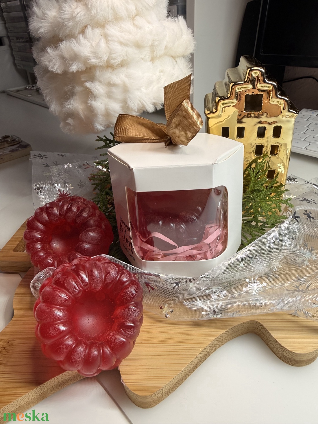 Málnás szappan - szépségápolás - szappan & fürdés - kézműves szappan - Meska.hu