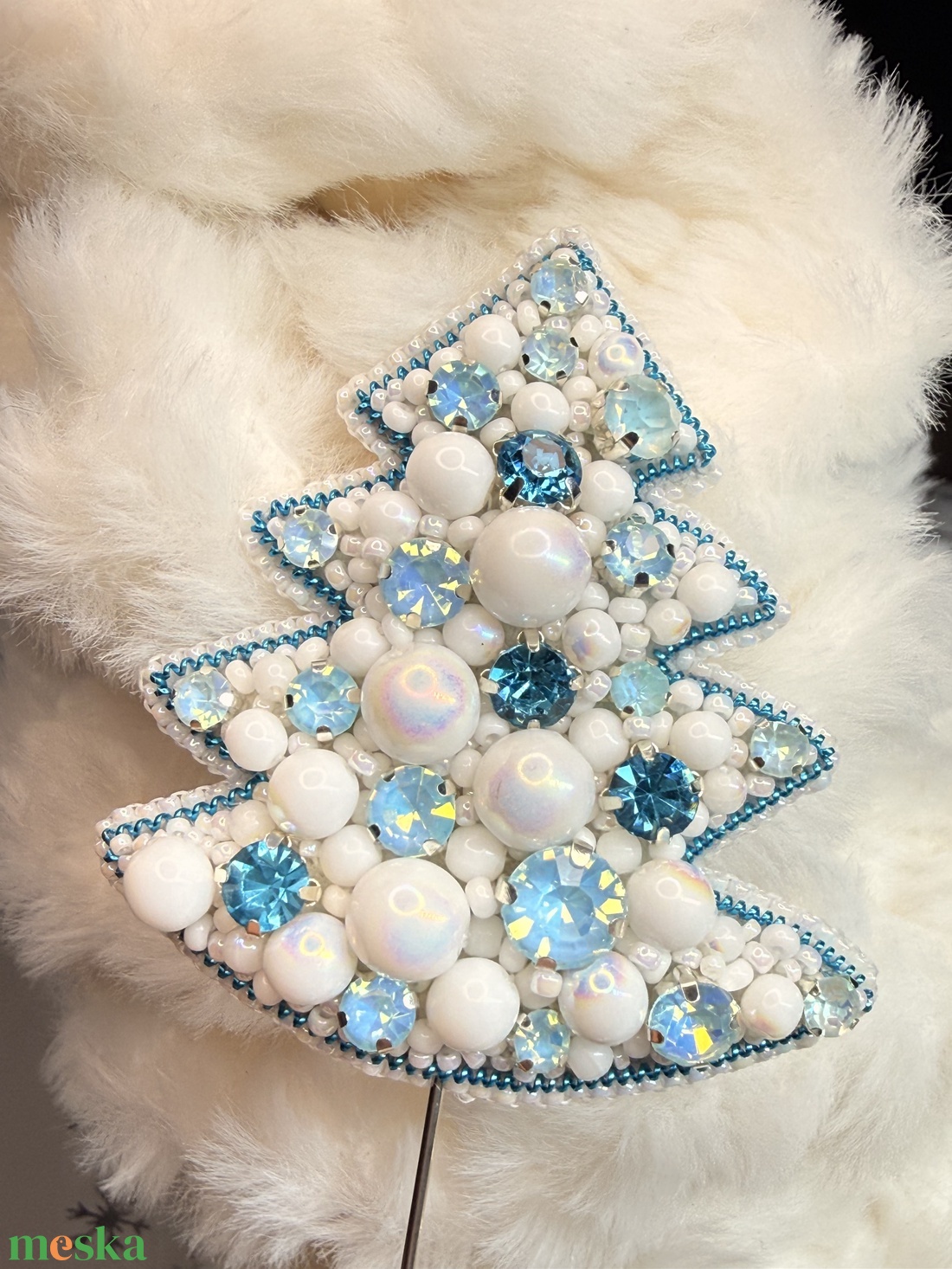 Karácsonyfa bross - ékszer - kitűző és bross - Meska.hu