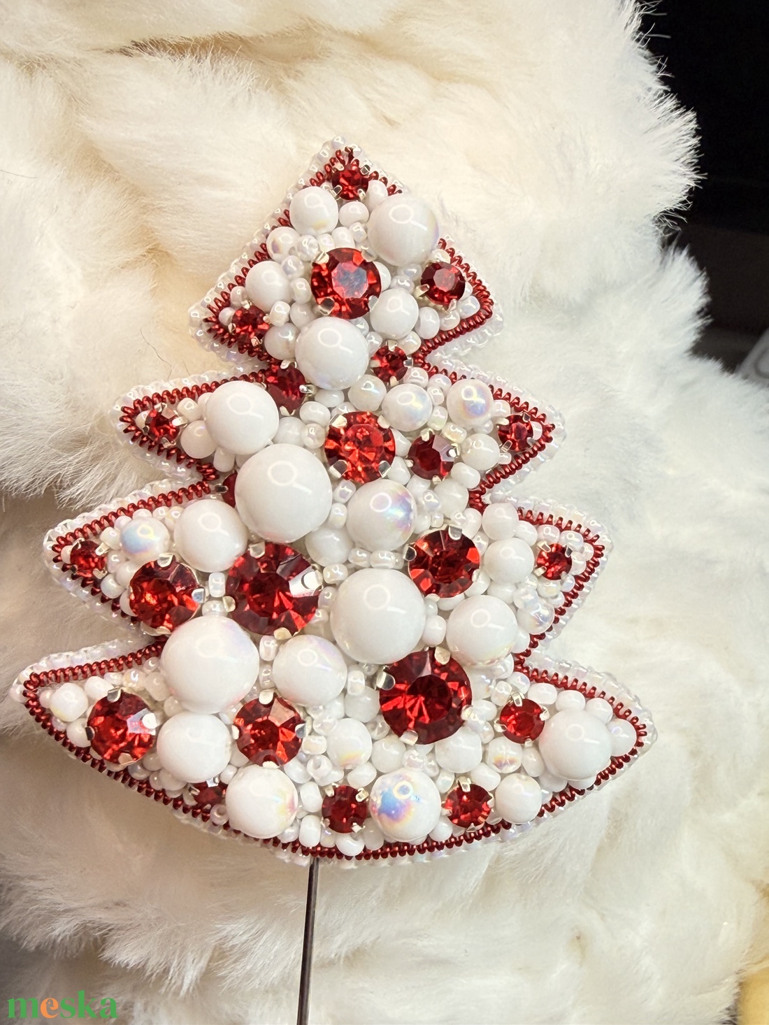 Karácsonyfa bross - ékszer - kitűző és bross - Meska.hu