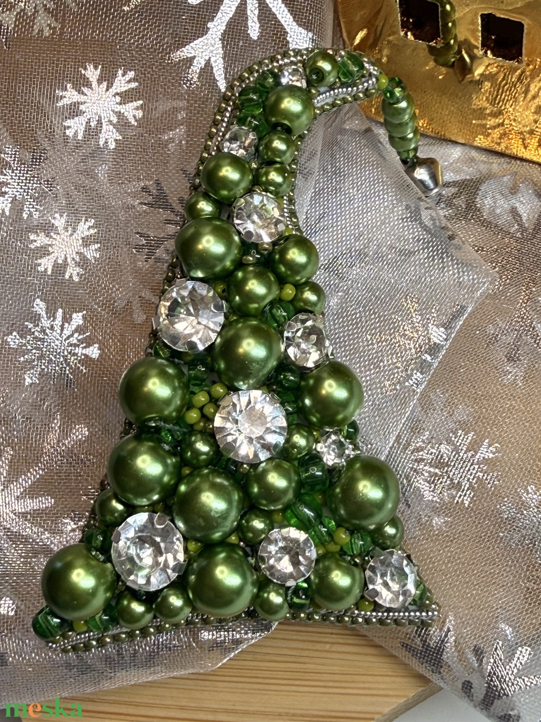 Grincsfa bross - ékszer - kitűző és bross - Meska.hu